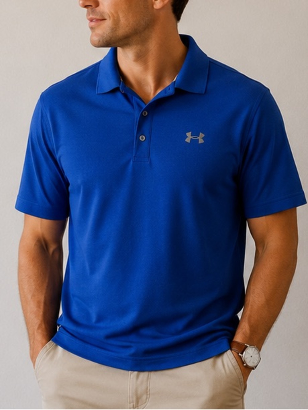 Under Armour Men's Blue Performance Polo